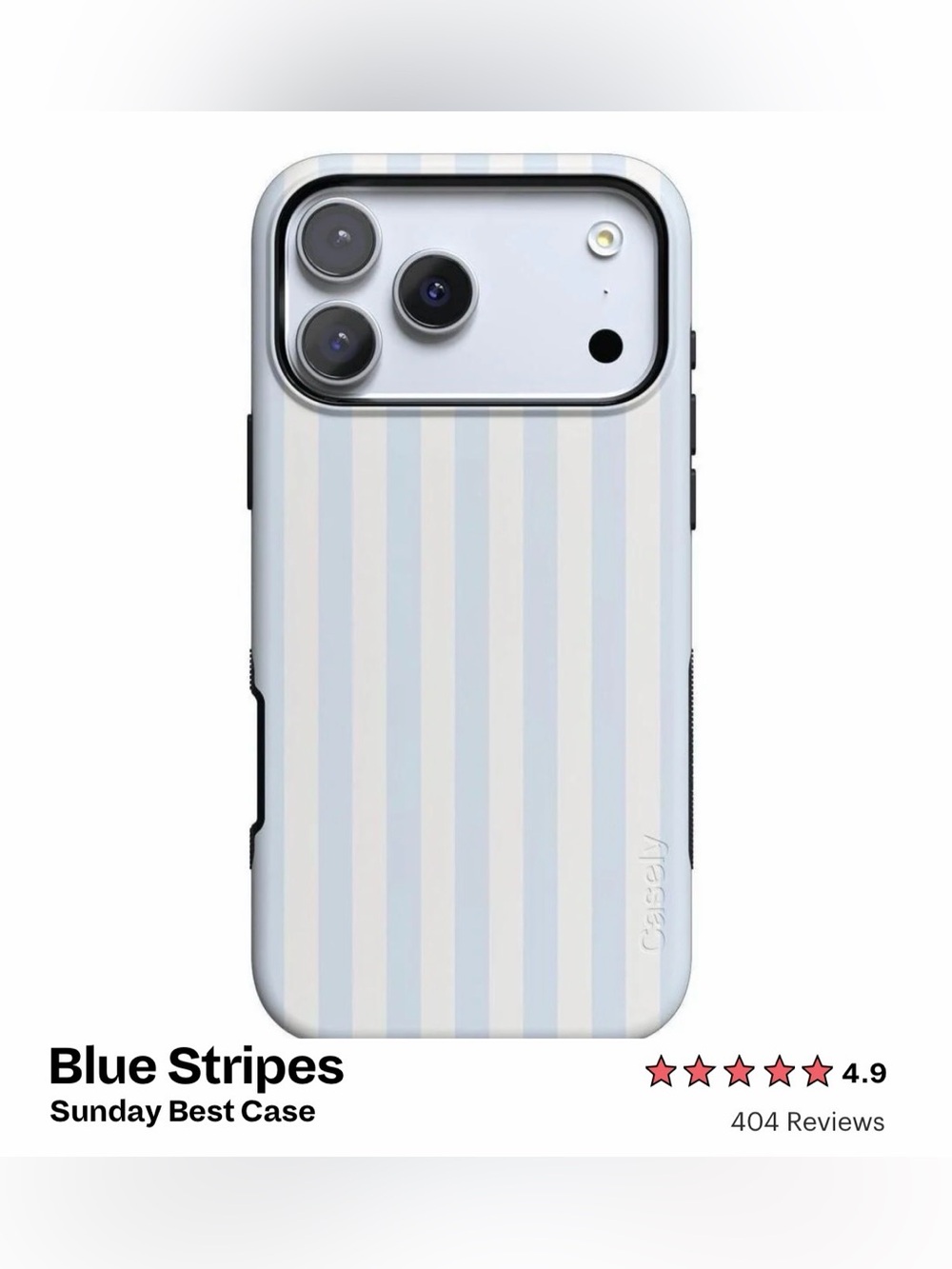 Casely iPhone 17 pro Blue Stripes MagSafe case BOLD